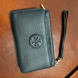 Tory Burch black wristlet